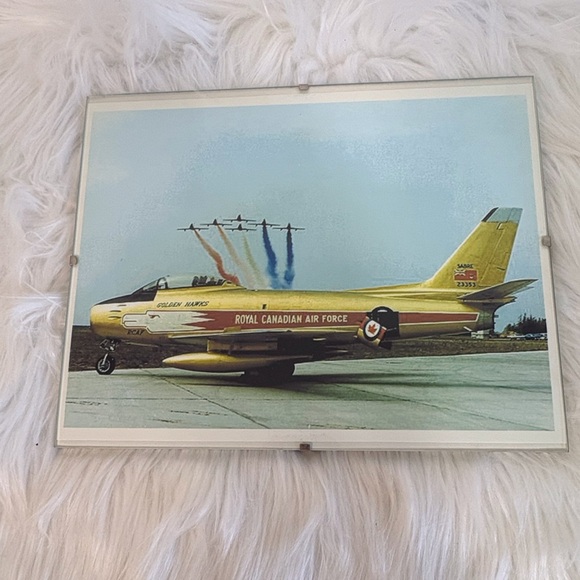 Vintage Royal Canadian Air Force Jet Print - Picture 1 of 4